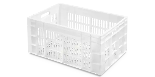 [179700] Cubeta Manutencion Ranurada Blanca 60 L. 60X40X30 Cm.