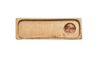 [H-RT3010b-FP5.5] DLR Fuente Rectangular Madera Hollow 30x10 cm.
