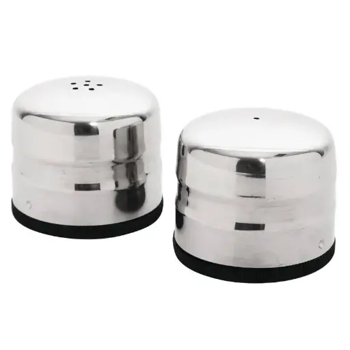 [3802] Juego Salero/Pimentero Jumbo Inox. 6X6 Cm.