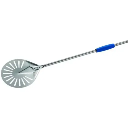 [I-23F] Paleta Pizza Perforada Inox. 23 Cm.