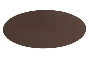 [ZZ0476BROWN] Centro De Mesa Simil Piel Oval Marron 70X33 Cm.