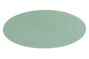 [ZZ0476GREEN] Centro De Mesa Simil Piel Oval Verde 70X33 Cm.