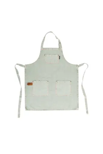 [9570 GREENSTONE] Delantal Havana Verde 85X70 Cm.