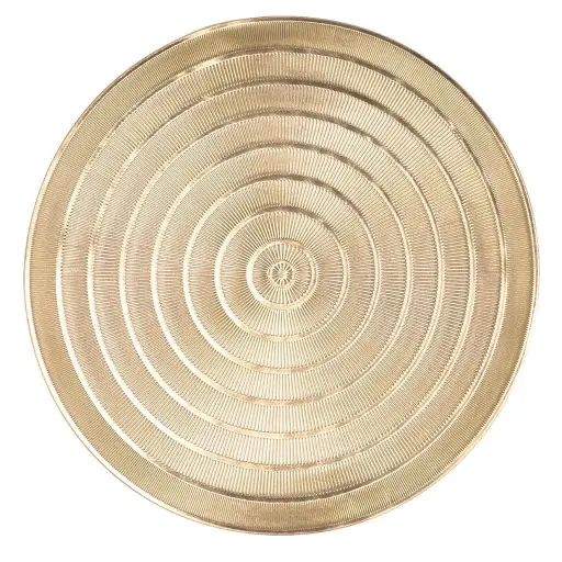 [ZZ0537GOLD] Mantel Individual Capellini Oro Redondo 39,5 Cm.