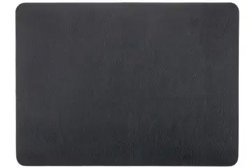 [ZZ0435BLACK] Mantel Individual Togo Negro Rectangular 45X33 Cm.