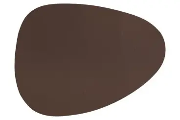 [ZZ0473BROWN] Mantel Individual Togo Tango Marron 42X32 Cm.
