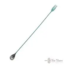 [B004FXLTY] Cuchara Coctel Torneada Con Tridente Verde Tiffany 45 Cm.