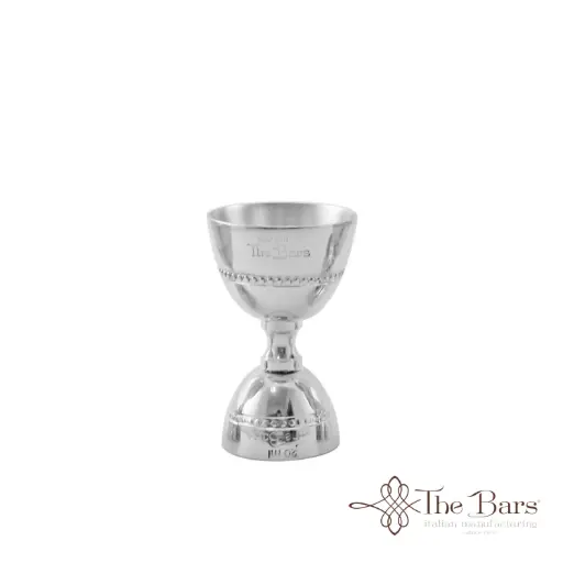 [J033] Medidor Licor Inox. Decó 10-20-40 Ml.