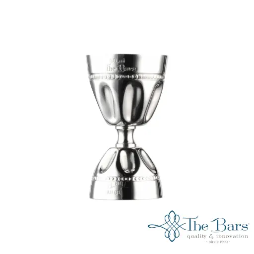 [J032] Medidor Licor Inox. Decó 15-30-45-60 Ml.