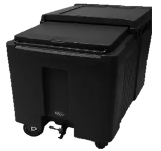 [BK-175] Carro Hielo Isotermo Polietileno Negro 175 L. 61X95,5X74,5 Cm.