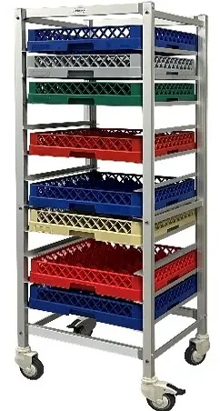 [BTA-11] Carro Cestas Lavado 11 Guias 69,7X49,7X37,9 Cm.