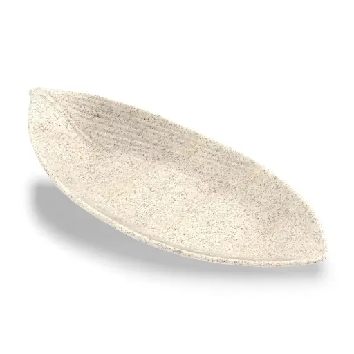 [4732] Fuente Hoja Melamina Granito Beige 36X15 Cm.