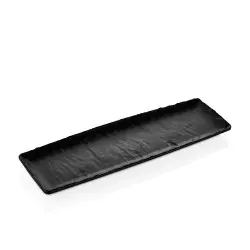 [4940] Fuente Melamina Pizarra Negra 28.5X12 Cm.