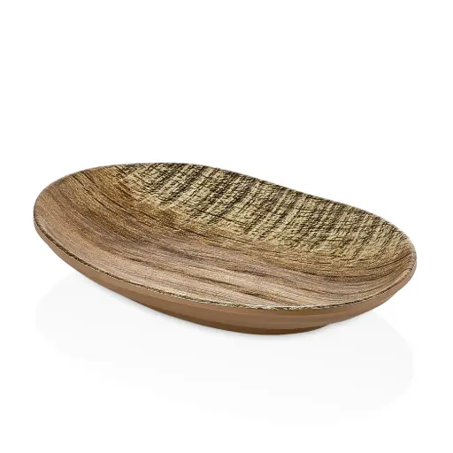 [4847] Fuente Oval Melamina Sierra 18X11,5X3 Cm.