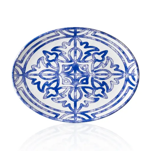 [4823] Fuente Oval Melamina Tilda Sevilla 39X29 Cm.