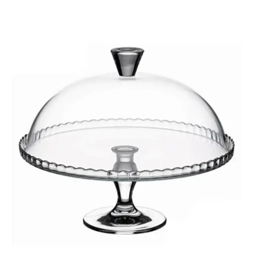 [4127] Pie Tarta Con Tapa Cristal 32 Cm.