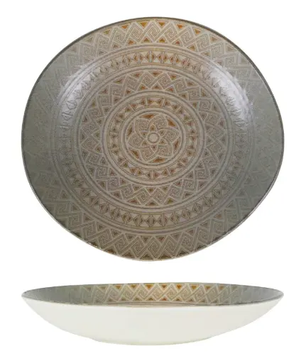 [B928267X] Zz26 Plato Hondo Tango Damasquino  26X24 Cm.