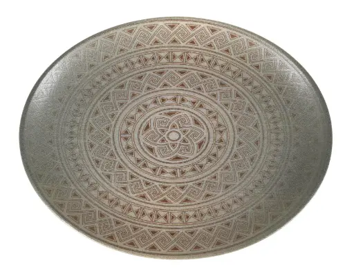 [B928254X] Zz26 Fuente Oval Damasquino  36X28 Cm.