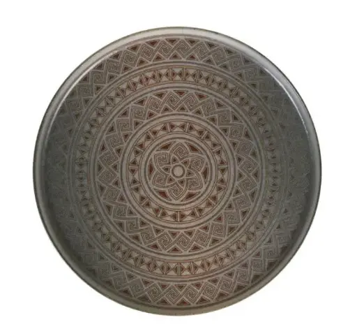 [B928279X] Plato Llano Hygge  Damasquino 22 Cm.
