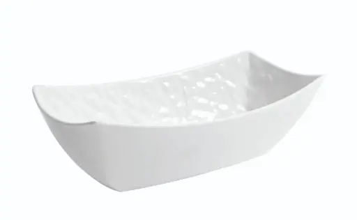 [B885026] Ensaladera Rectangular Mamba Blanca Melamina 32,6X17,5X10 Cm.