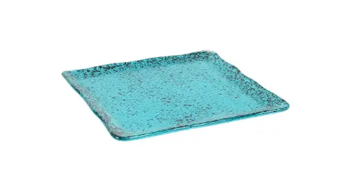 [P605028C] Zz26 Plato Ming Murano Turquesa 20X20 Cm.