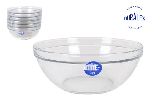 [T57-2028AFD] Ensaladera Apilable Vidrio 23 Cm.