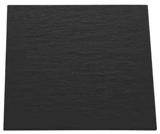 [B2583] Zz26 Plato Pizarra Africa Negro 20X20X0,6 Cm.