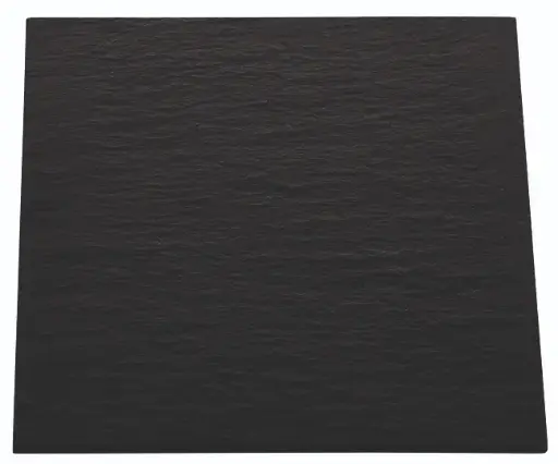 [B2580] Zz26 Plato Pizarra Africa Negro 31X31X0,6 Cm.
