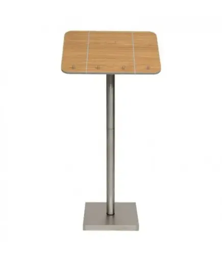 [MCS-115-TE] ATRIL INOX. MADERA 54.2X36.7X113.7 CM.