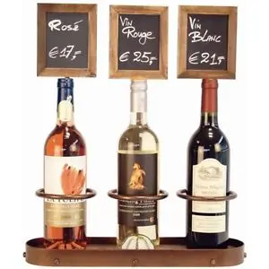 [WB-WR-3] Expositor Pizarra 3 Botellas