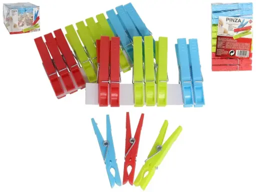 [8430540295178] PINZA ROPA PLASTICA 20 UNIDADES