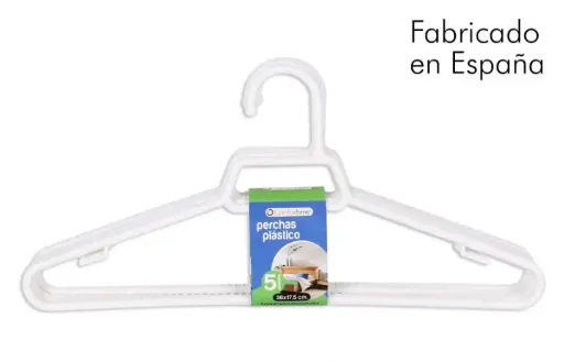 [84013W12] Percha Plastica Leo Set 8 Unidades