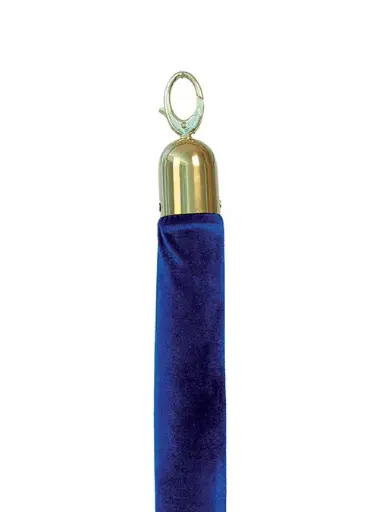 [RS-CLRP-GOBU] Cordon Separador Ganchos Dorados Azul 1.5 M.