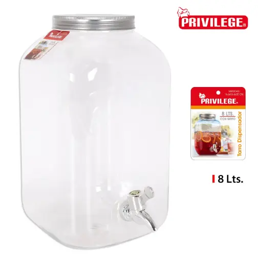 [BY03030167718] ZZ26 Dispensador Bebidas Ps. Con Grifo 8 L.