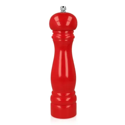 [586044000] Molinillo Pimienta Madera Lacada Rojo 21 Cm.