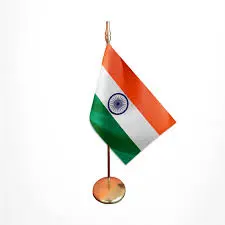 [15INDI] Bandera Sobremesa India 15x10 cm.                                