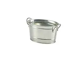 [GSB1511] Cubo Degustacion Oval Galvanizado 15.5X11X8.5