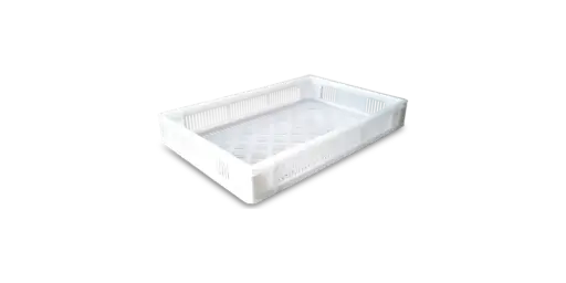 [6409T00] Cubeta Manutencion Ranurada Blanca 60X40X9 Cm.