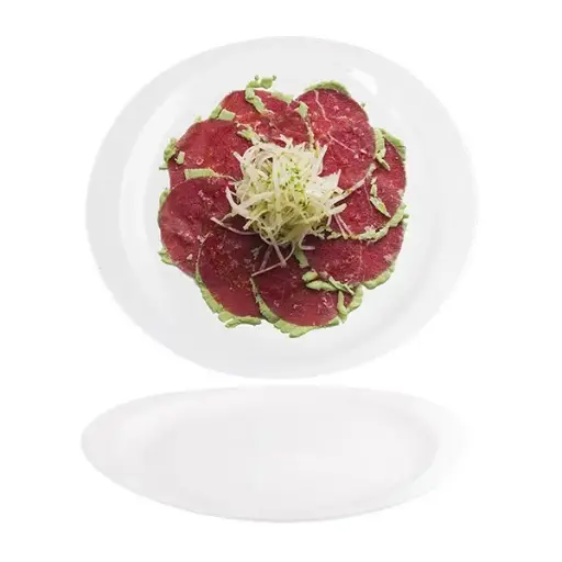 [176-RP2187-10.5] PLATO LLANO SILICE AMBIENTE 26.5 CM.