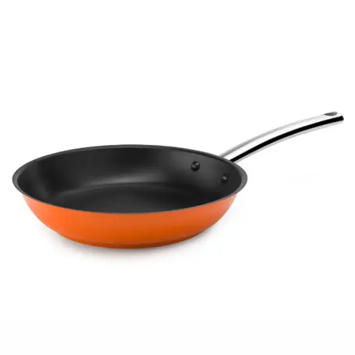 [P490224N] Sarten Profesional Antiadherente Coolline Naranja 24 Cm.
