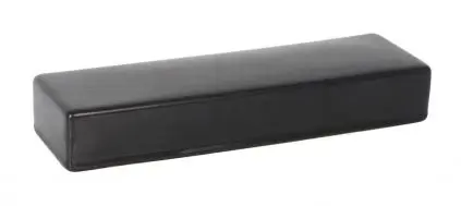 [P997118B] Plataforma Rectangular Karasawa Negra 25X7.5X4 Cm.