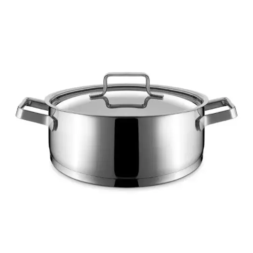 [P455328] Cacerola Baja First Sin Tapa Inox. 28X11 Cm. 6.7 L.