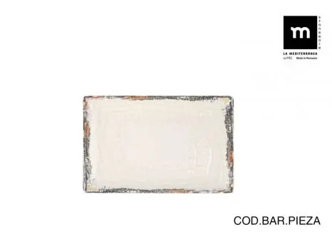 [AB258007] Fuente Rectangular Albus Elite Brillo 20X13 Cm. 