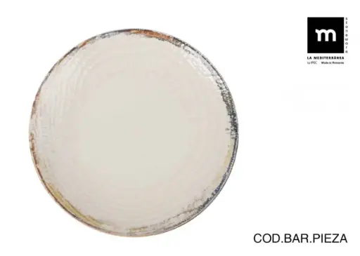 [AB26100] Plato Llano Albus Monaco Brillo 26 Cm.