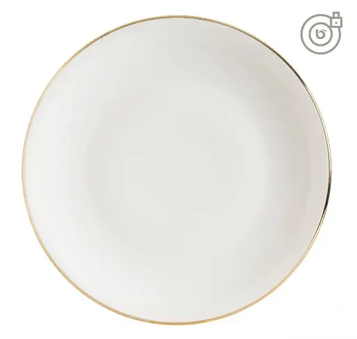[B928002AX] Plato Llano Gourmet Filo Oro 27X2.5 Cm.