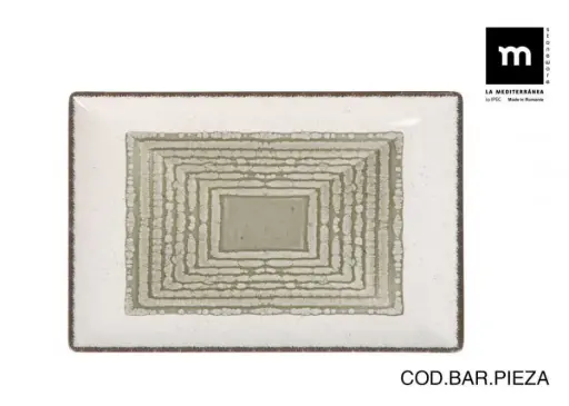[B2500430OC] Fuente Rectangular Occhio Brillo 30X20 Cm.