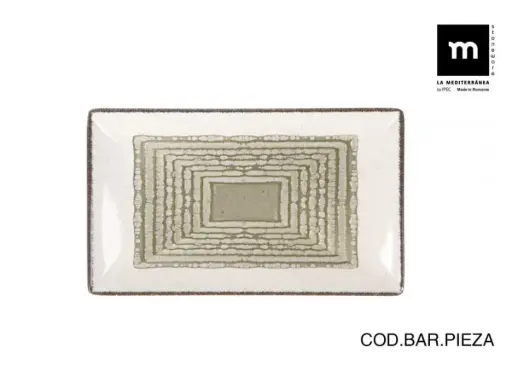 [B25012OC] Fuente Rectangular Occhio Brillo 25X15 Cm.
