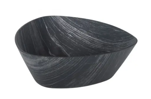 [B639018B] Ensaladera Triangular Ps. Negra 20X20X8,5 Cm.
