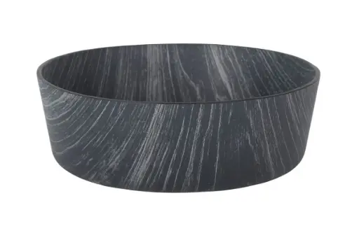 [B639039B] Ensaladera Redonda Ps. Negra 18X6,5 Cm.