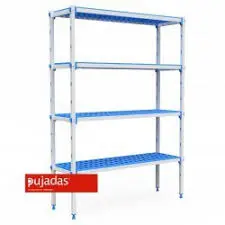 [P7208] Conjunto Estanteria Aluminio Polietileno 4 Niveles 2930X555X1750 Mm.